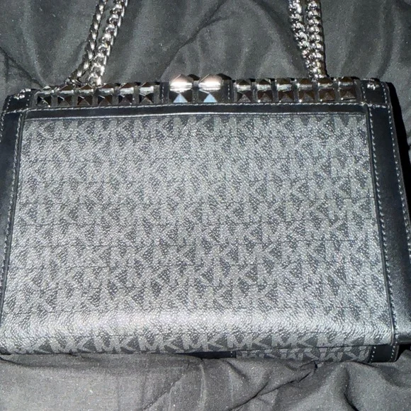 Michael Kors Whitney large star-embellished logo Leather